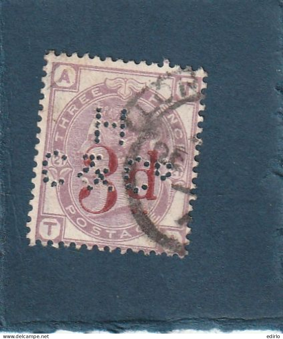 ///   ANGLETERRE ///  N° 74 --Llias 3D    --- Côte 150 + Perfo - Used Stamps