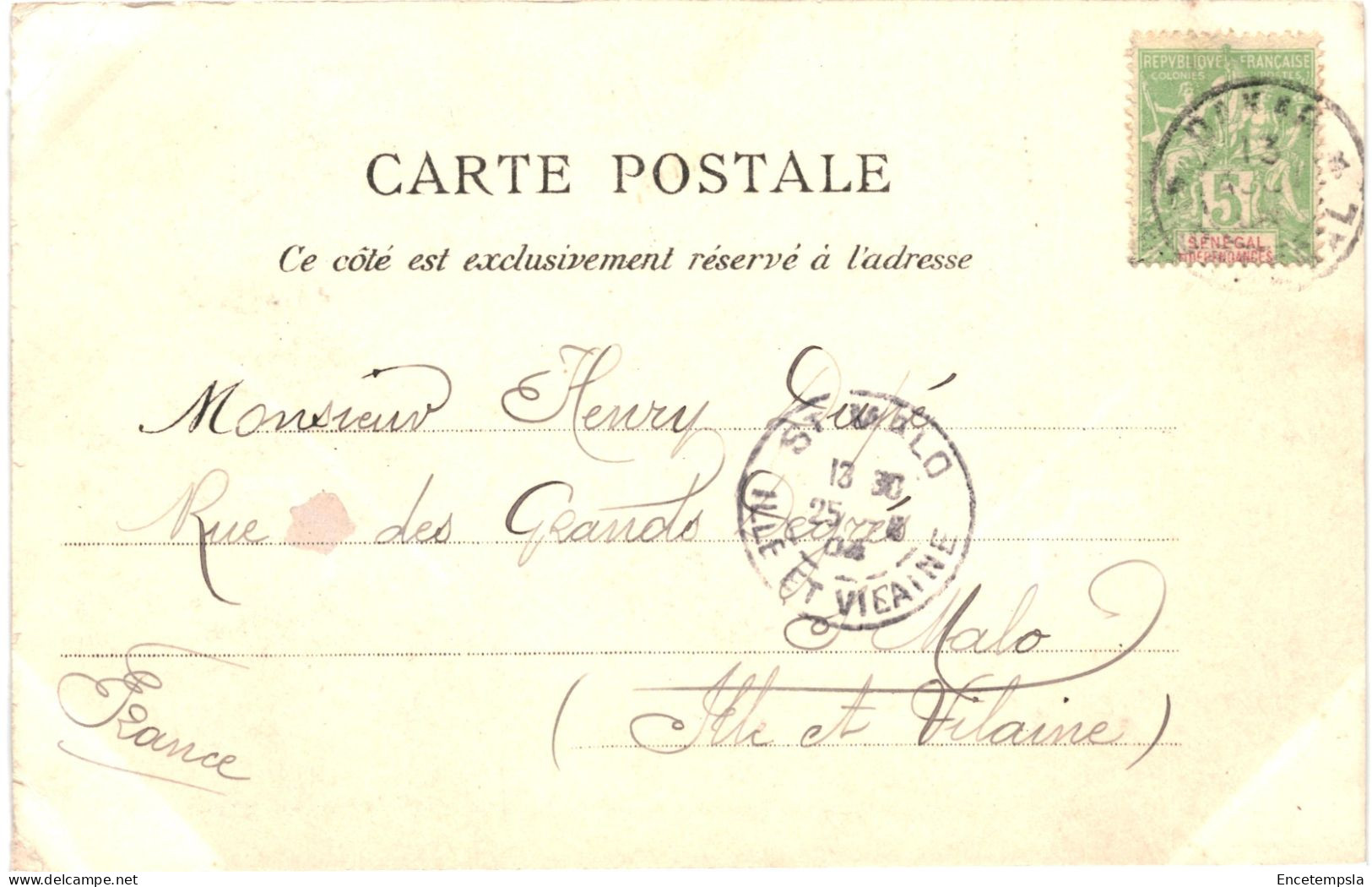 CPA Carte Postale Sénégal Dakar Village Indigène  1904 VM80739 - Sénégal