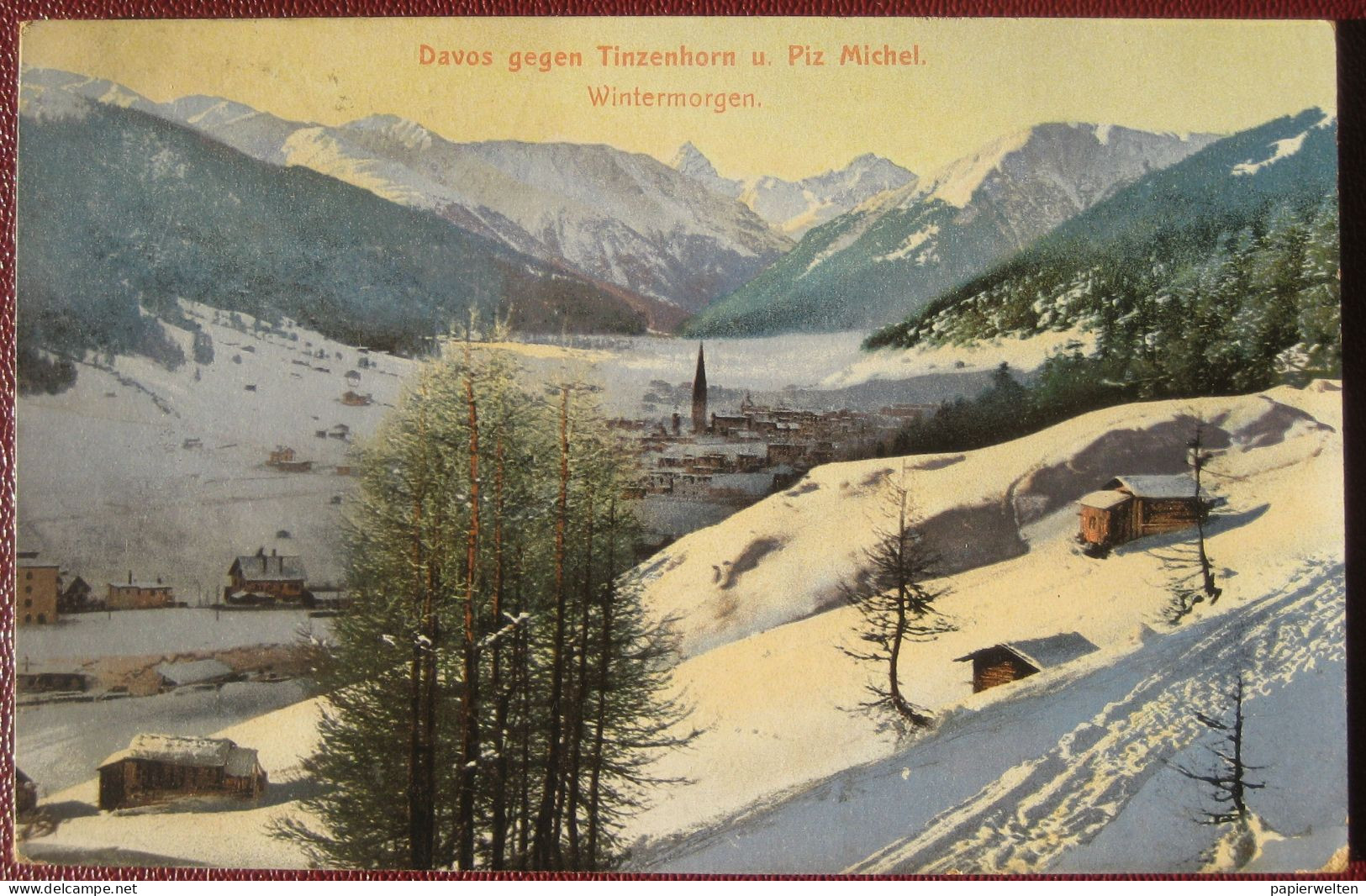 Davos (GR)  - Wintermorgen Gegen Tinzenhorn Und Piz Michel - Davos