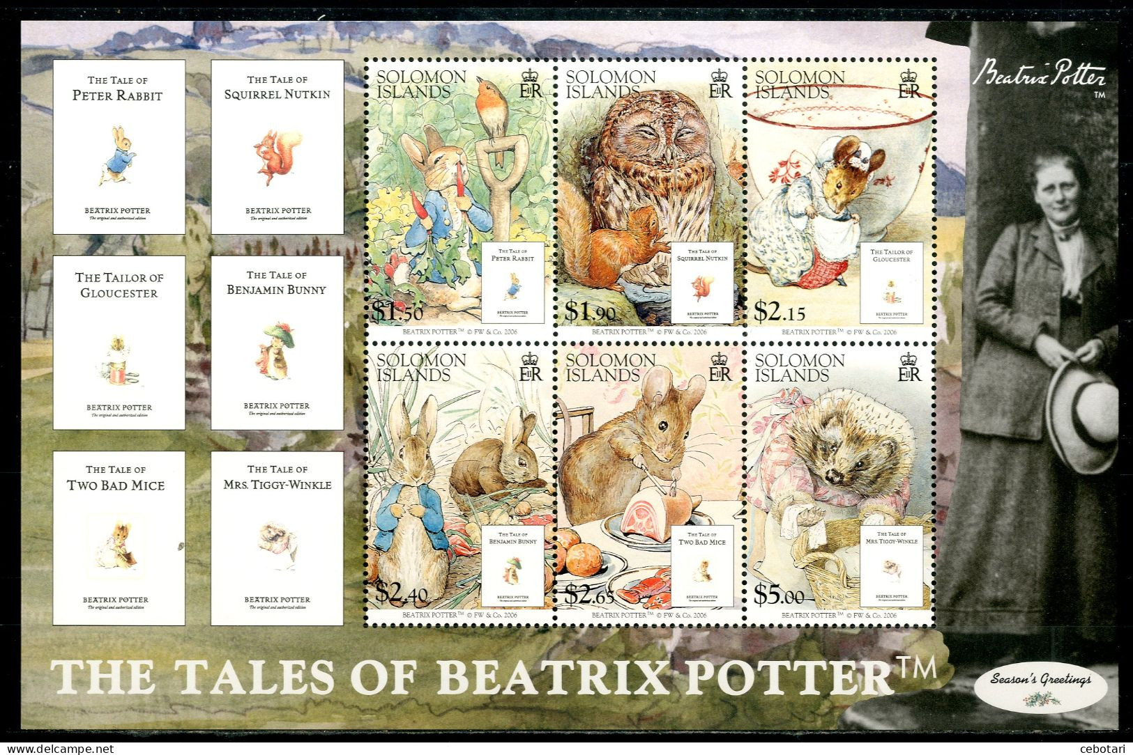 SOLOMON ISLANDS 2006** - The Tales Of Beatrix Potter - Block Di 6 Val. MNH. - Islas Salomón (1978-...)