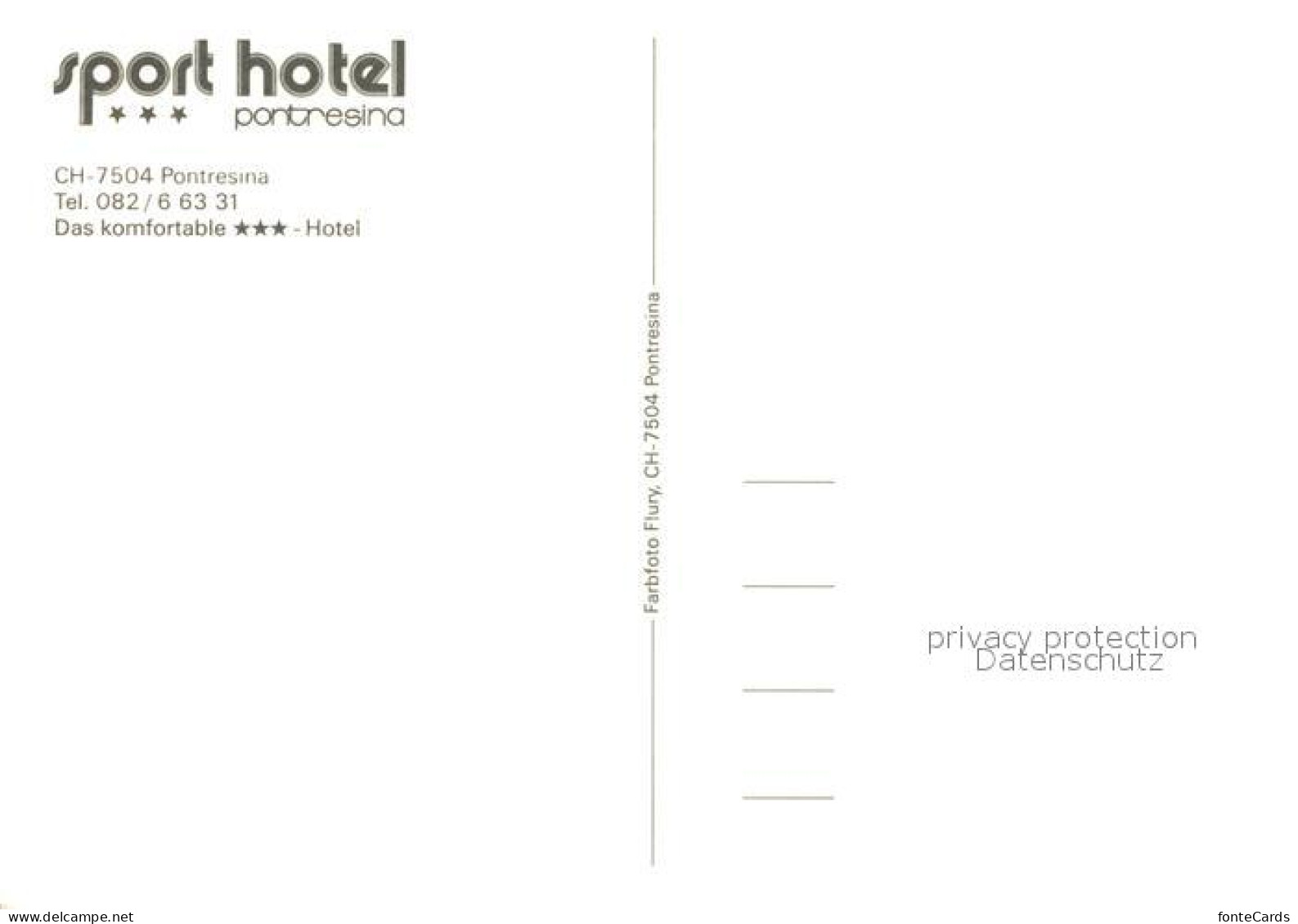 13089319 Pontresina Sport Hotel Pontresina Winterlandschaft Pontresina - Autres & Non Classés