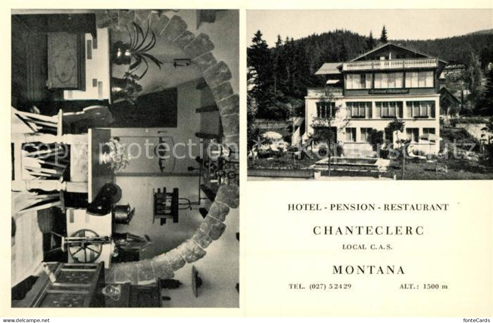 13086439 Montana VS Hotel Pension Restaurant Chanteclerc Montana - Andere & Zonder Classificatie