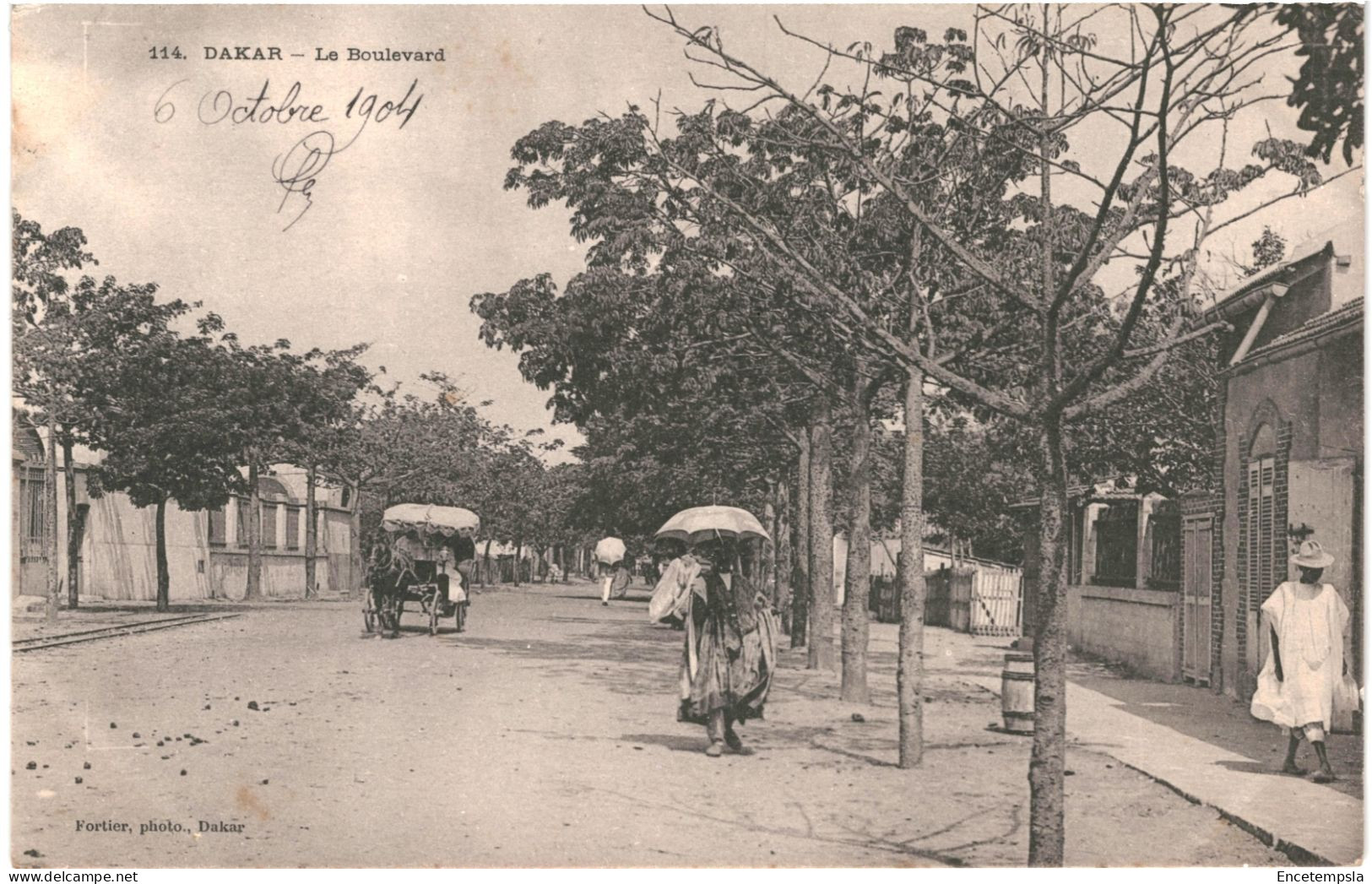 CPA Carte Postale Sénégal Dakar Le Boulevard   1904 VM80740ok - Sénégal