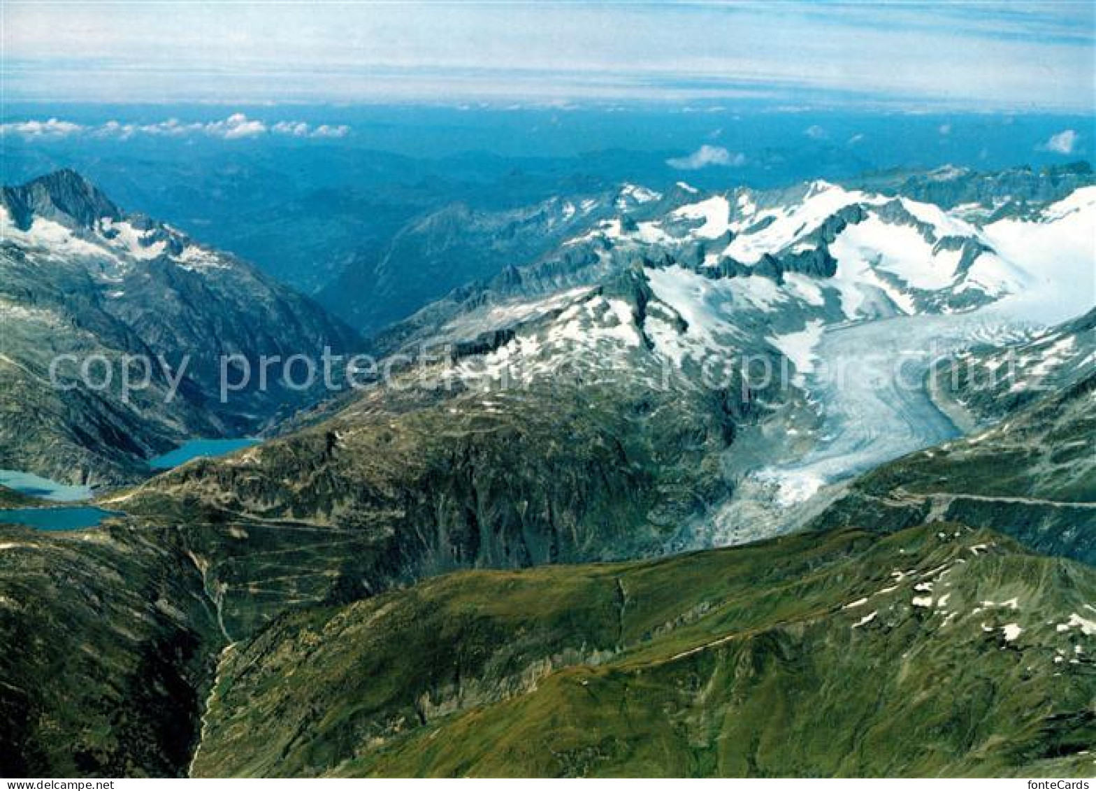 13079437 Rhonegletscher Glacier Du Rhone Fliegeraufnahme Belvedere Grimsel Hasli - Other & Unclassified