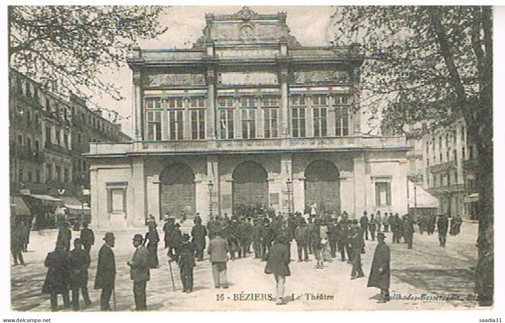 34 BEZIERS LE  THEATRE  1914 - Beziers