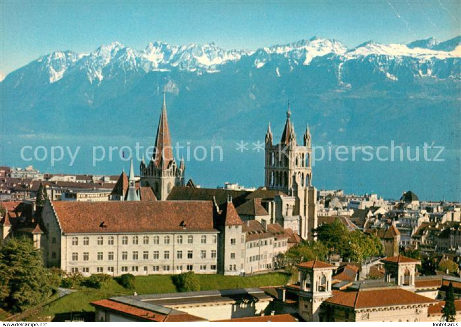 13067199 Lausanne VD Cathedrale Lac Leman Et Les Alpes Lausanne VD - Sonstige & Ohne Zuordnung