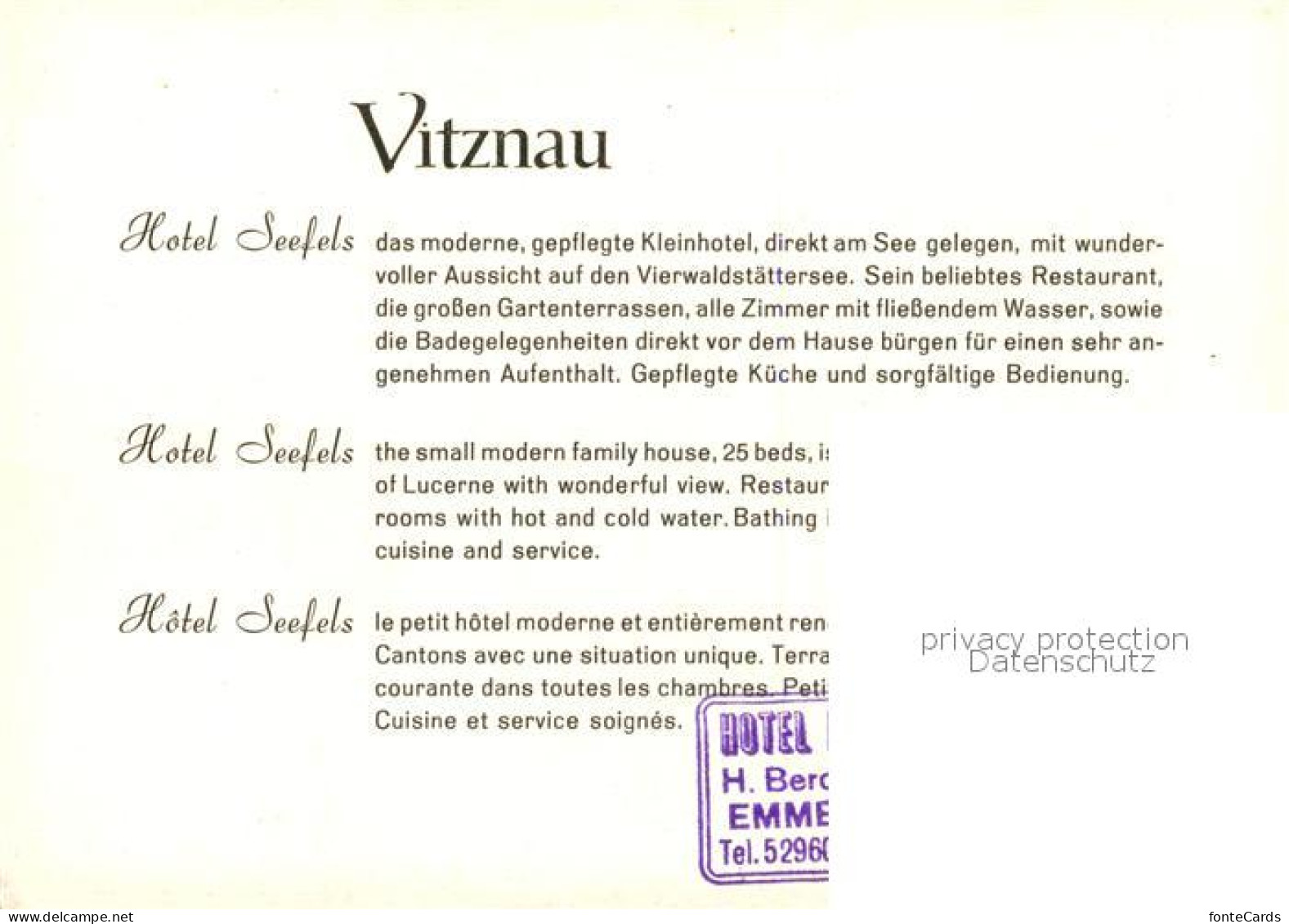 13065879 Vitznau Hotel Seefels Vitznau - Other & Unclassified