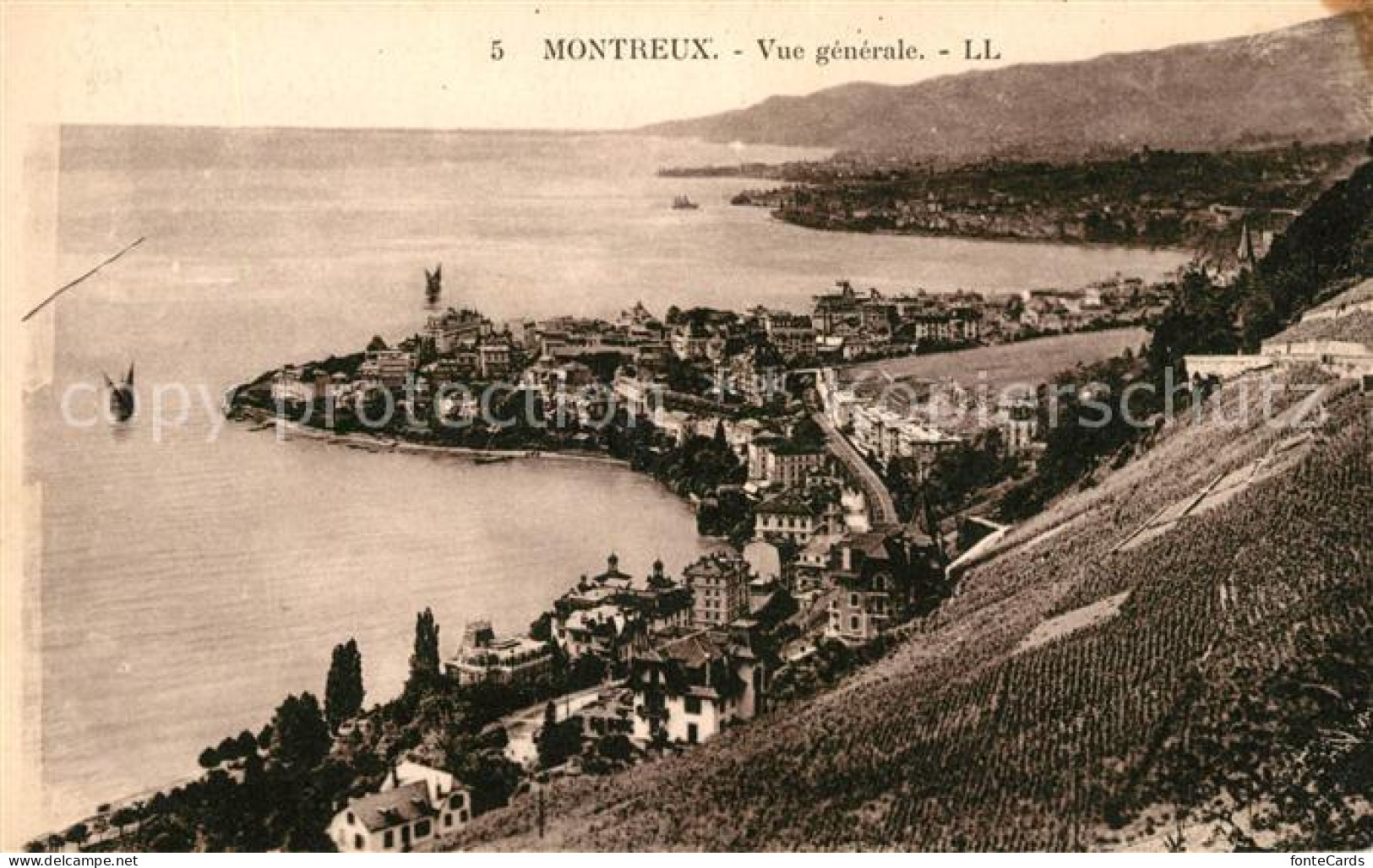 13065017 Montreux VD Vue Generale Montreux - Andere & Zonder Classificatie