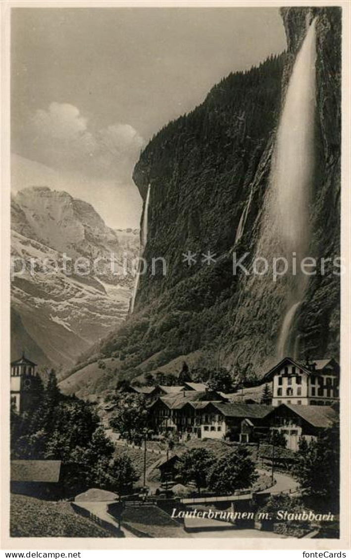 13064989 Lauterbrunnen BE Mit Staubbach Wasserfall Lauterbrunnen - Other & Unclassified