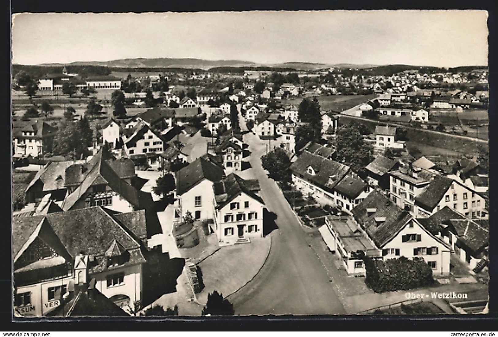 AK Wetzikon, Ober-Wetzikon, Ortsansicht Aus Der Vogelschau  - Andere & Zonder Classificatie