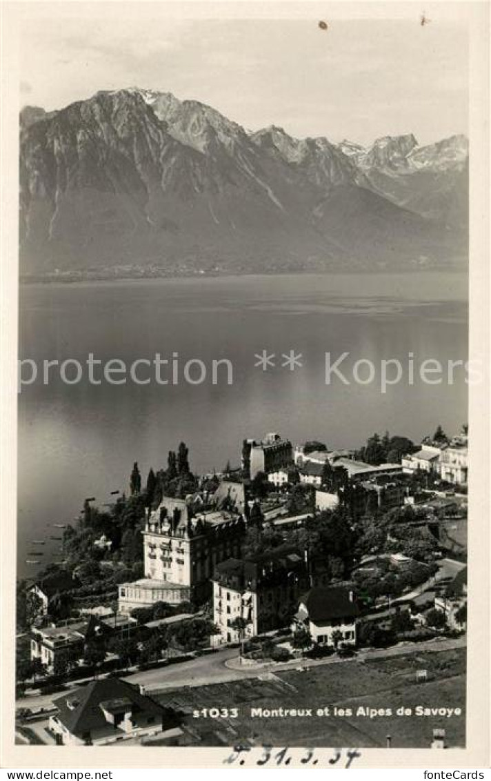 13064367 Montreux VD Et Les Alpes De Savoye Montreux - Andere & Zonder Classificatie