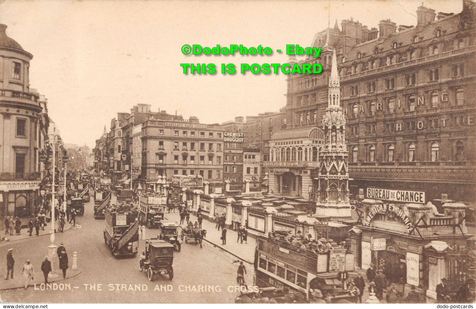 R355072 London. The Strand And Charing Cross. C. F. Castle. Lesco Series. 1929 - Otros & Sin Clasificación