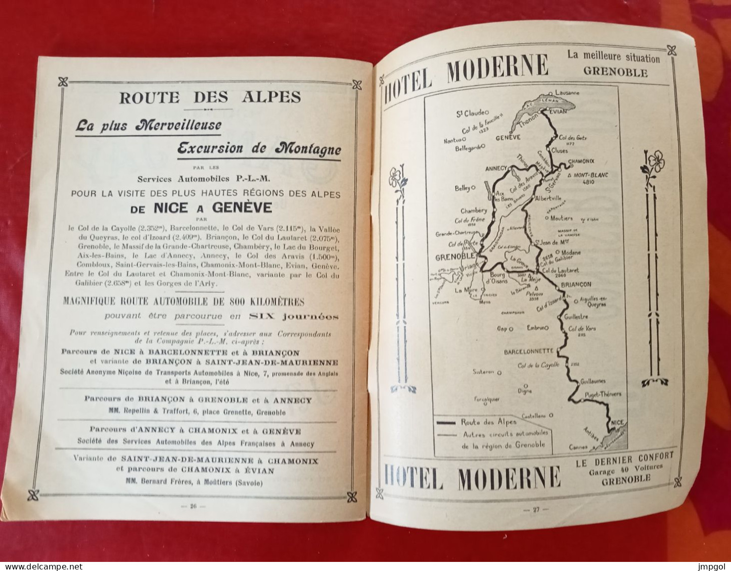 Livret Cartes Des Alpes DauphinoisesPublicités Stations Thermales Uriage Allevard Hôtels Plan De Grenoble Vers 1900 - Reiseprospekte