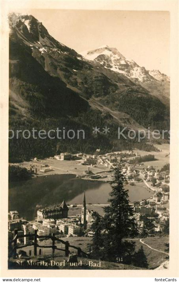 13064319 St Moritz Dorf GR Und Bad Panorama St. Moritz - Andere & Zonder Classificatie