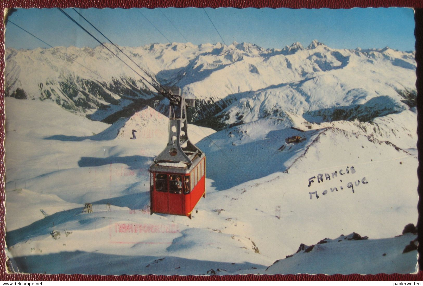 Davos (GR)  - Luftseilbahn Parsenn-Weißfluhgipfel / Zusatzstemepl "Lyonnais ..." - Davos