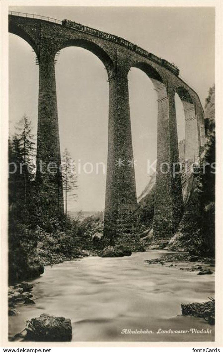 13064259 Albulabahn Landwasser Viadukt Albulabahn - Andere & Zonder Classificatie