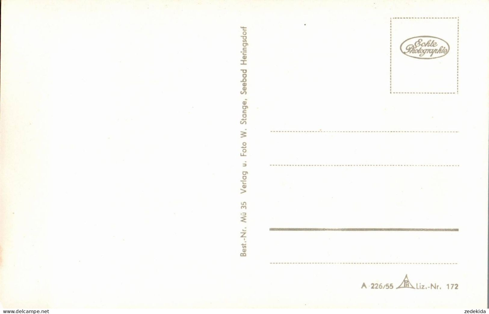 H2249 - Foto Künstlerkarte - Motivkarte Meer See Sonnenuntergang - Verlag W. Stange Heringsdorf DDR - Andere & Zonder Classificatie