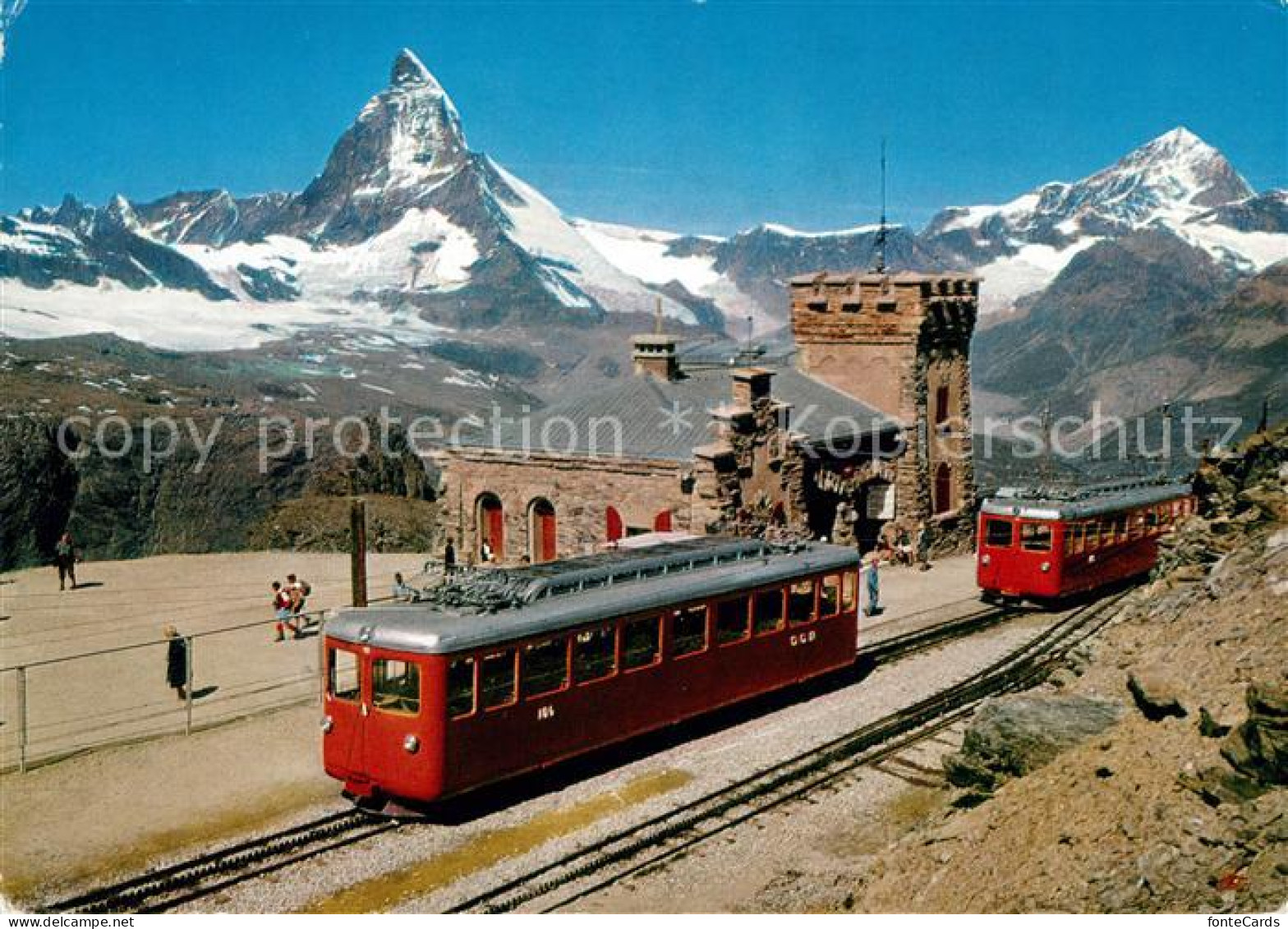 13063657 Gornergrat Zermatt Station Matterhorn Dt. Blanche Gornergrat Zermatt - Sonstige & Ohne Zuordnung