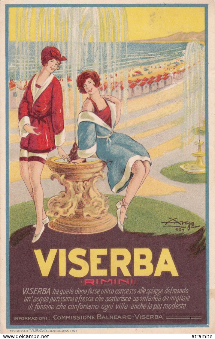 ARGO - Cartolina Pubblicitaria VISERBA - Viaggiata 1927 - Autres & Non Classés