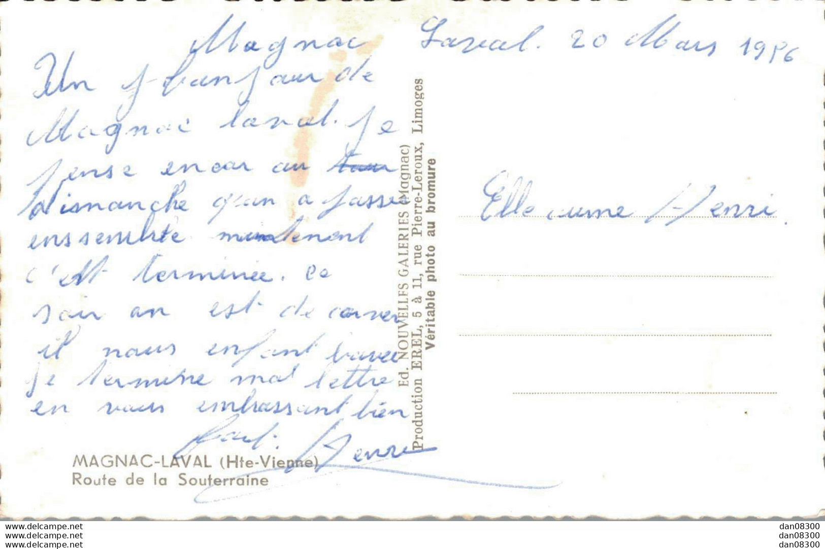 87 MAGNAC LAVAL ROUTE DE LA SOUTERRAINE  CPSM - Sonstige & Ohne Zuordnung