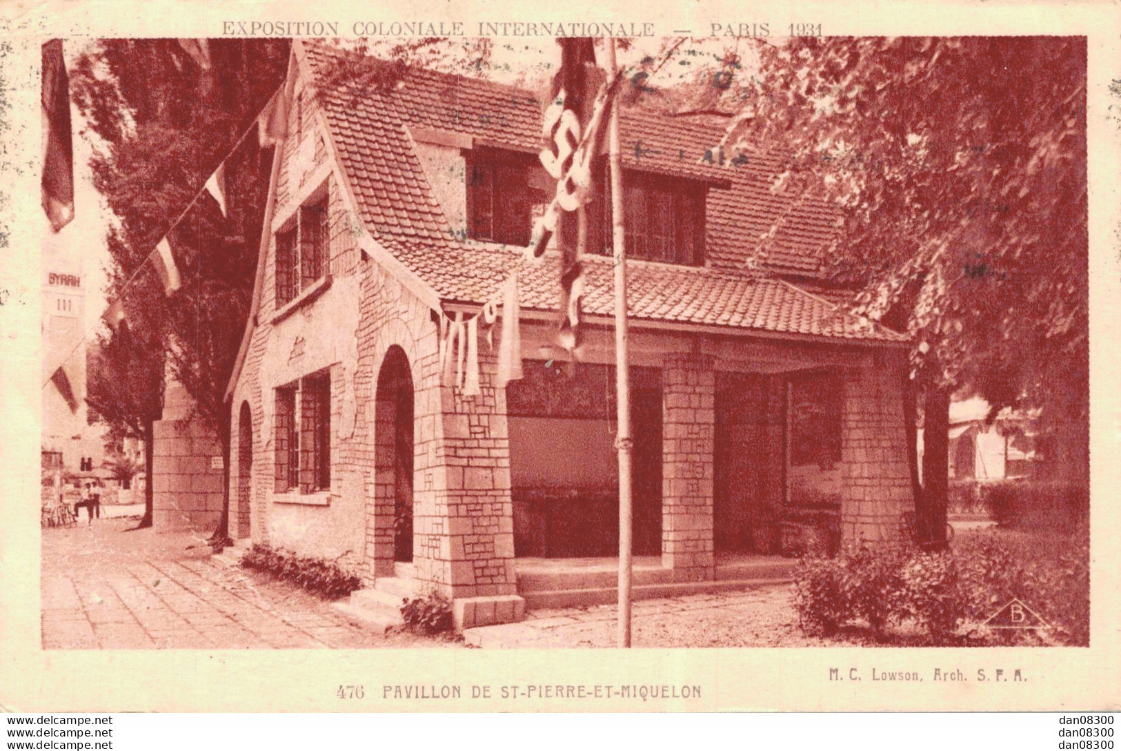 75 EXPOSITION COLONIALE INTERNATIONALE PARIS 1931 PAVILLON DE SAINT PIERRE ET MIQUELON - Expositions
