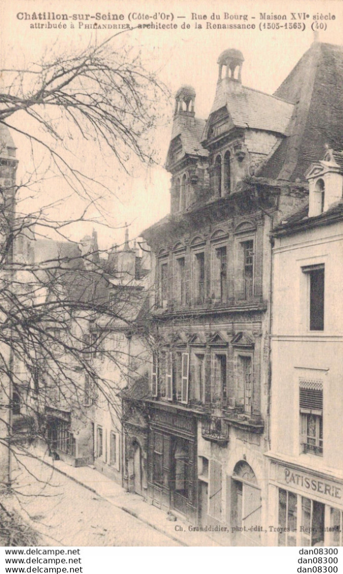 50 CHATILLON SUR SEINE RUE DU BOURG MAISON XVI E SIECLE - Chatillon Sur Seine