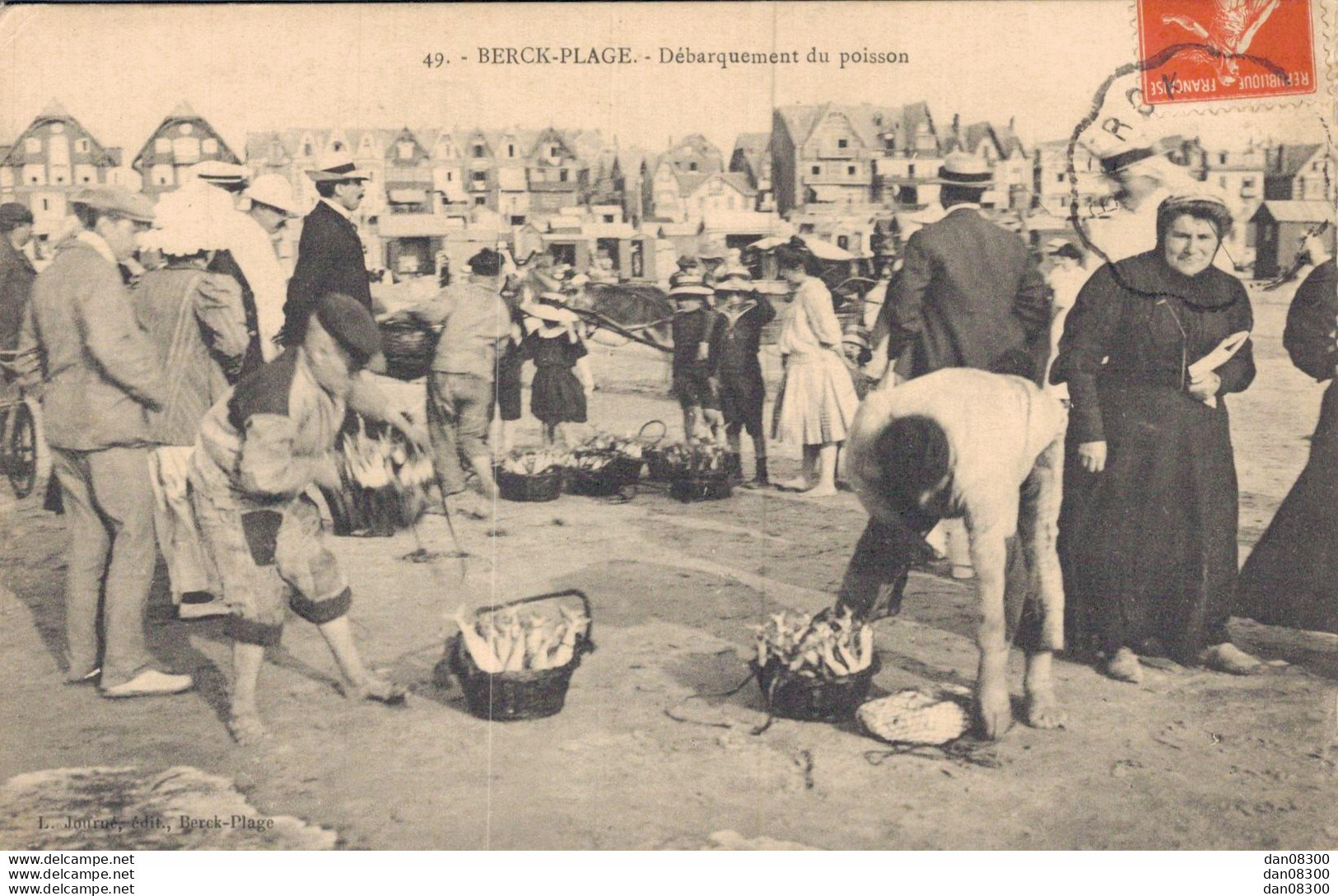 62 BERCK PLAGE DEBARQUEMENT DU POISSON - Berck