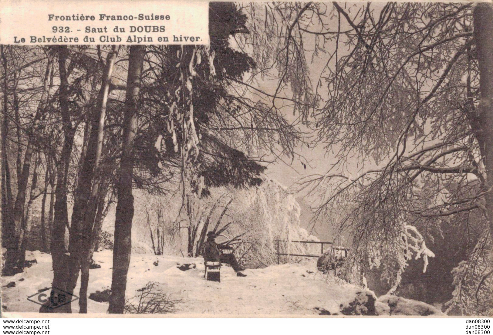 25 SAUT DU DOUBS LE BELVEDERE DU CLUB ALPIN EN HIVER - Autres & Non Classés