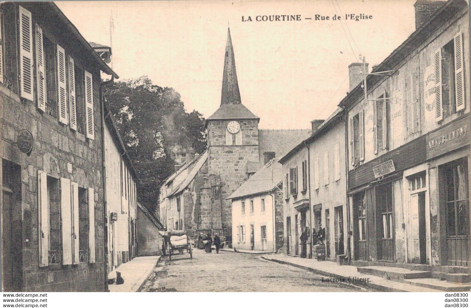 23 LA COURTINE RUE DE L'EGLISE - La Courtine