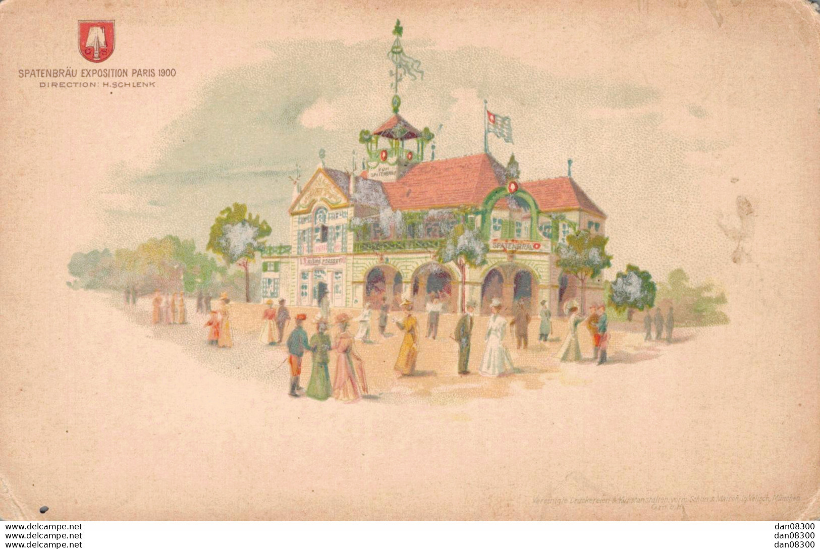 75 SPATENBRAU EXPOSITION PARIS 1900  DIRECTION H. SCHLENK - Tentoonstellingen