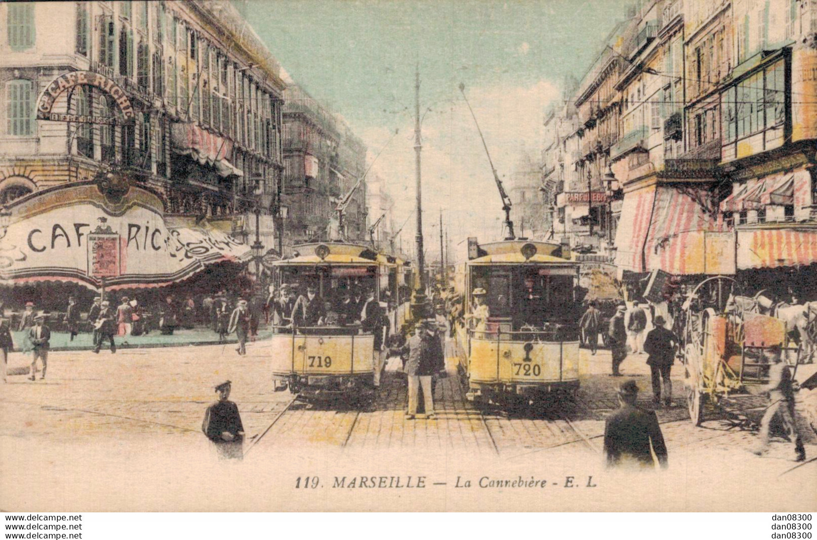 13 MARSEILLE LA CANNEBIERE - Canebière, Stadtzentrum