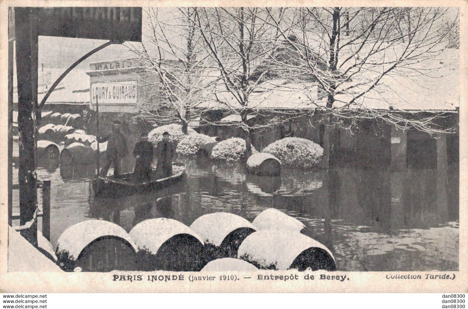 75 PARIS INONDE JANVIER 1910 ENTREPOT DE BERCY - Überschwemmung 1910