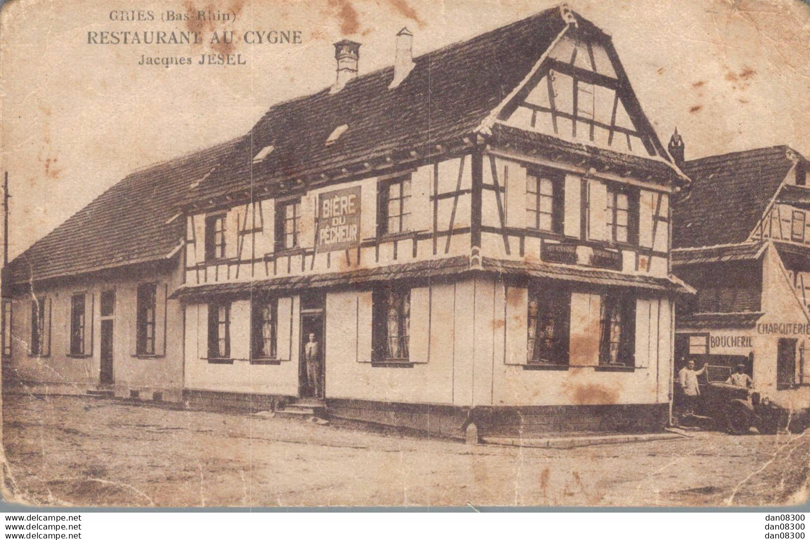 RARE  67 GRIES RESTAURANT AU CYGNE JACQUES JESEL - Autres & Non Classés