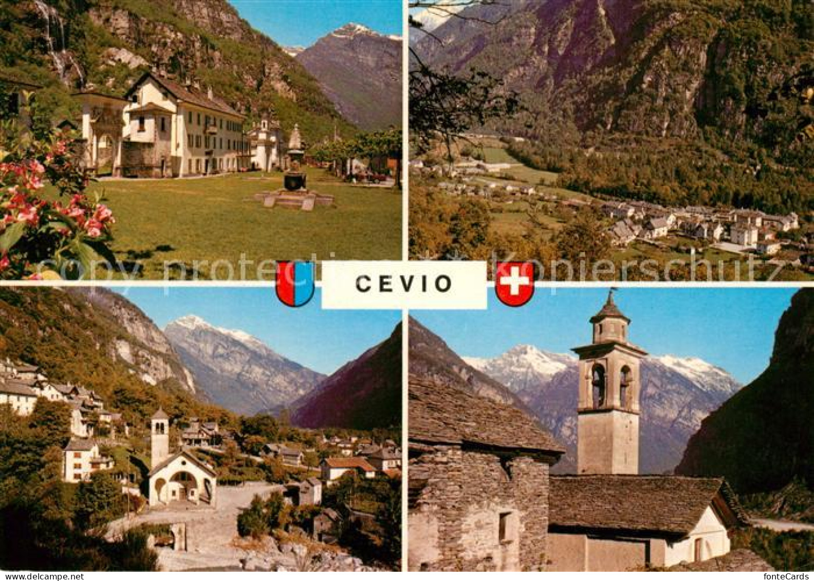 13063317 Cevio Kirche Panorama Cevio - Andere & Zonder Classificatie