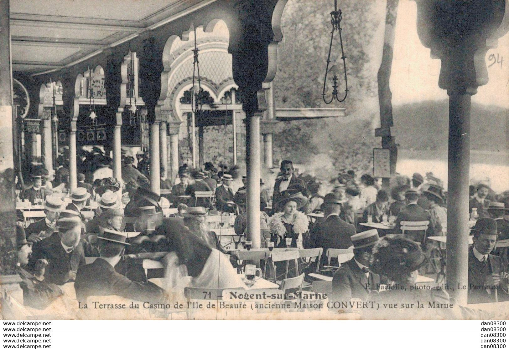 94 NOGENT SUR MARNE LA TERRASSE DU CASINO DE L'ILE DE BEAUTE ANCIENNEMENT MAISON CONVERT VUE SUR LA MARNE - Nogent Sur Marne