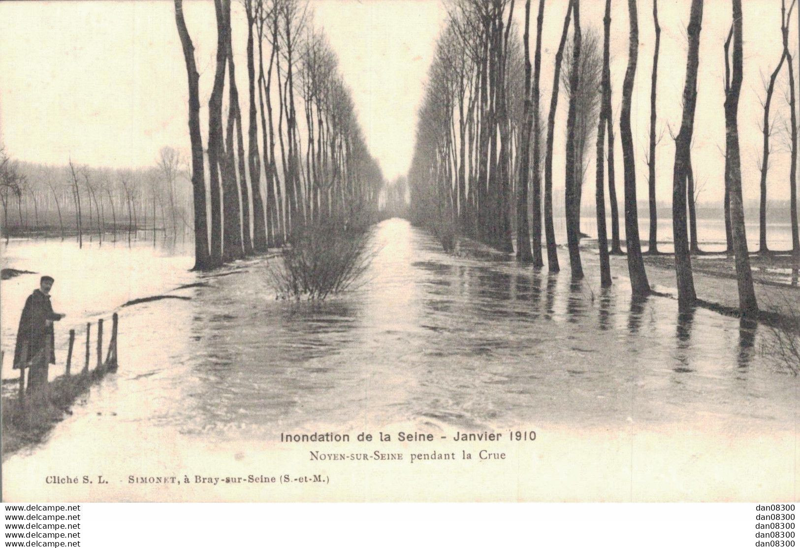 77 NOYEN SUR SEINE PENDANT LA CRUE INONDATION DE LA SEINE JANVIER 1910 - Autres & Non Classés