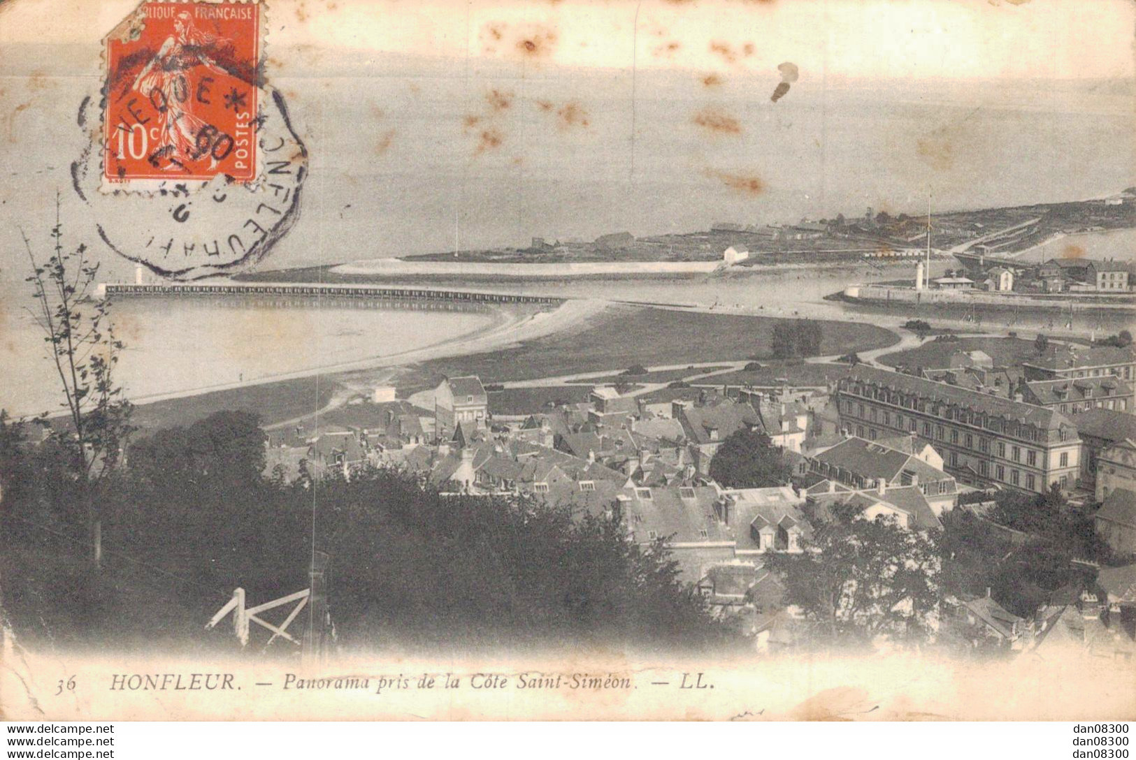 14 HONFLEUR PANORAMA PRIS DE LA COTE SAINT SIMEON - Honfleur