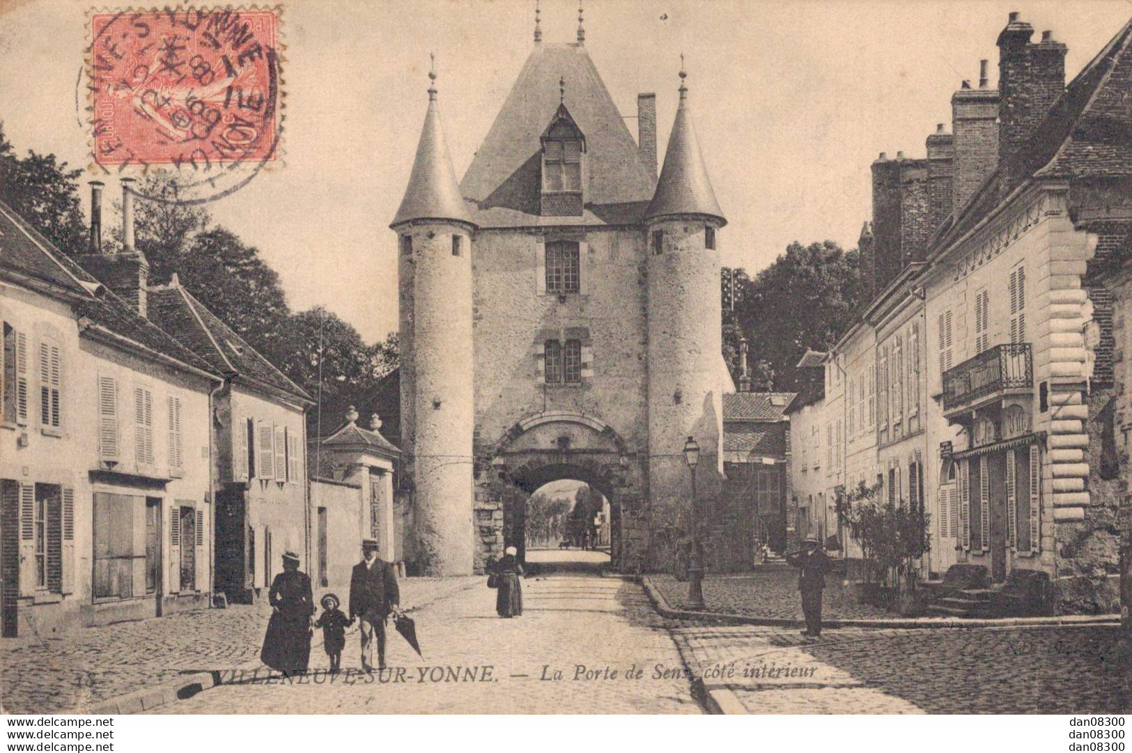 89 VILLENEUVE SUR YONNE LA PORTE DE SENS COTE INTERIEUR - Villeneuve-sur-Yonne