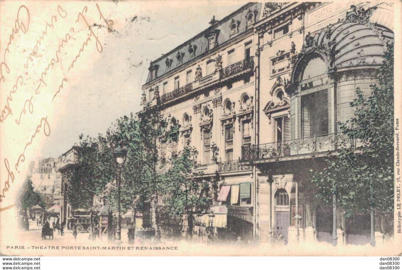 75 PARIS THEATRE PORTE SAINT MARTIN ET RENAISSANCE - Andere Monumenten, Gebouwen