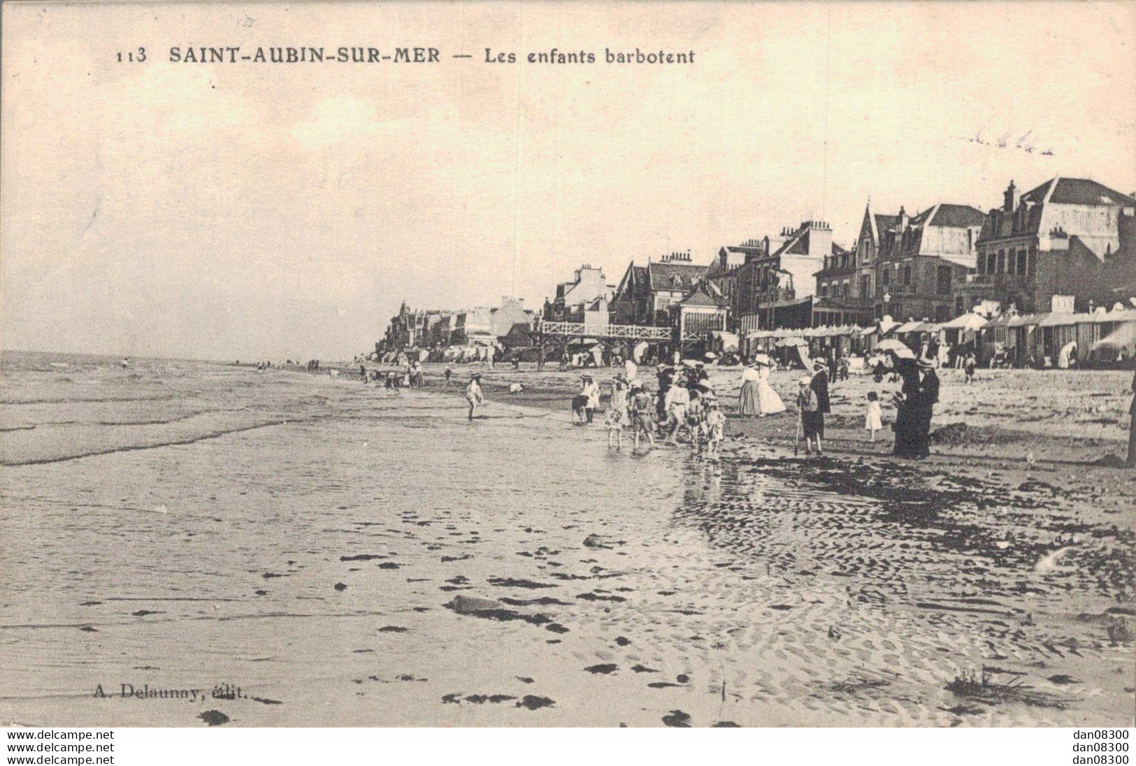 14 SAINT AUBIN SUR MER LES ENFANTS BARBOTENT - Saint Aubin