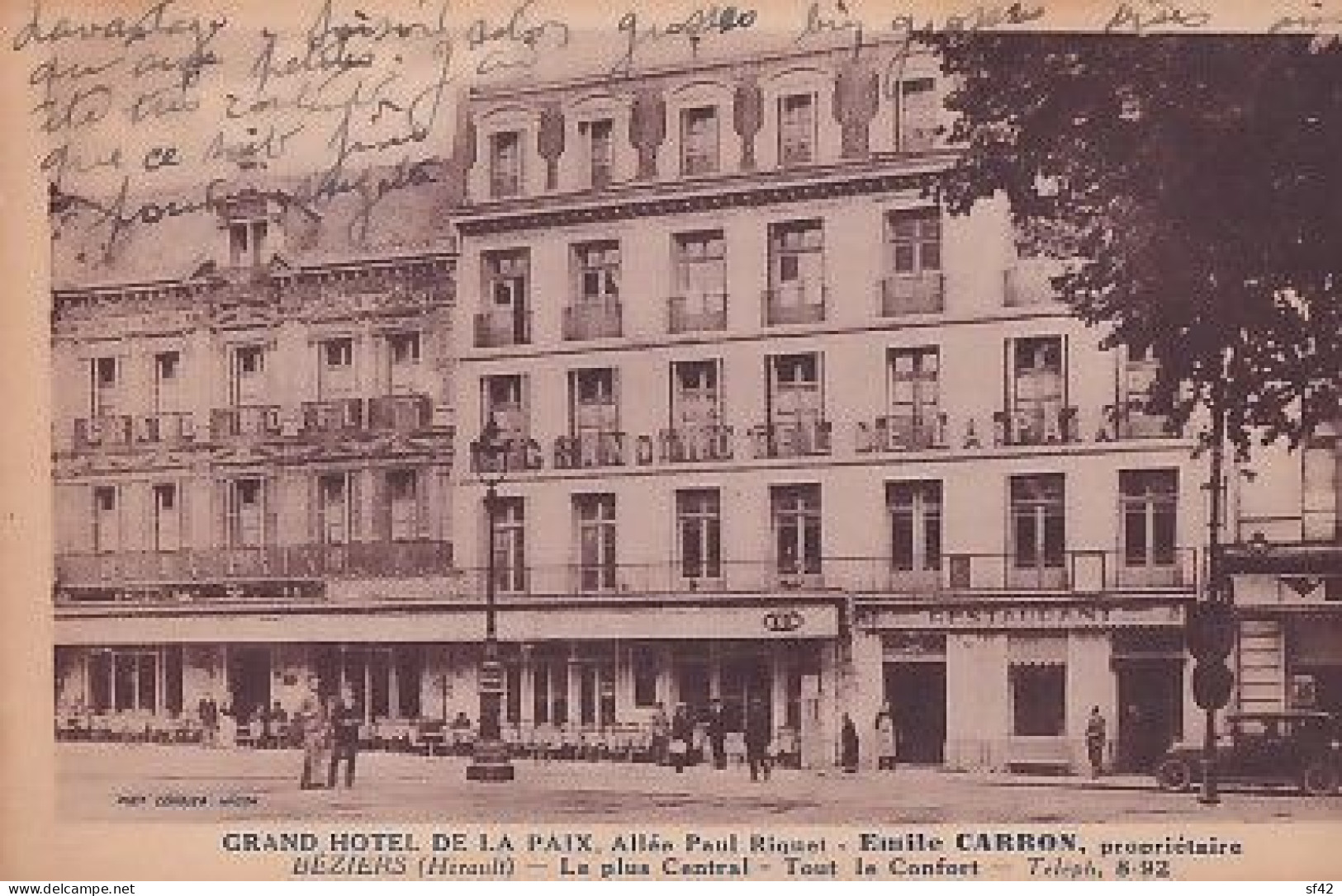 BEZIERS       GRAND HOTEL DE LA PAIX     ALLEE PAUL RIQUET - Beziers