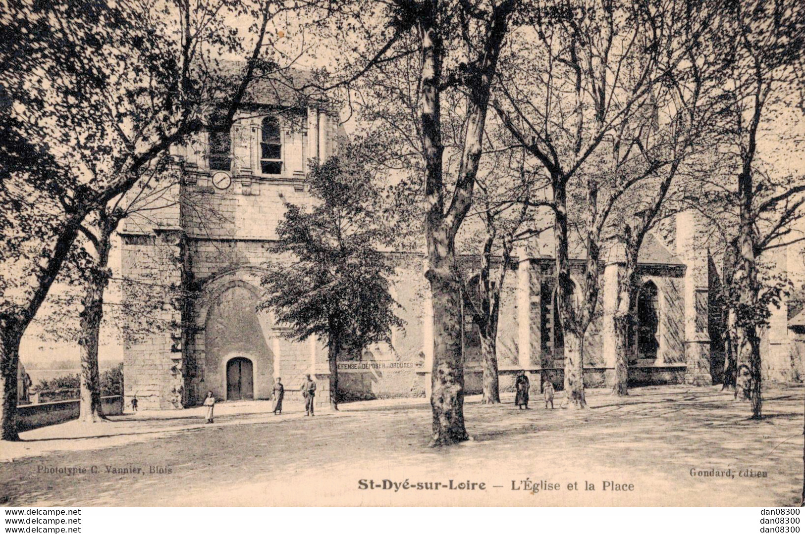 41 SAINT DYE SUR LOIRE L'EGLISE ET LA PLACE - Sonstige & Ohne Zuordnung