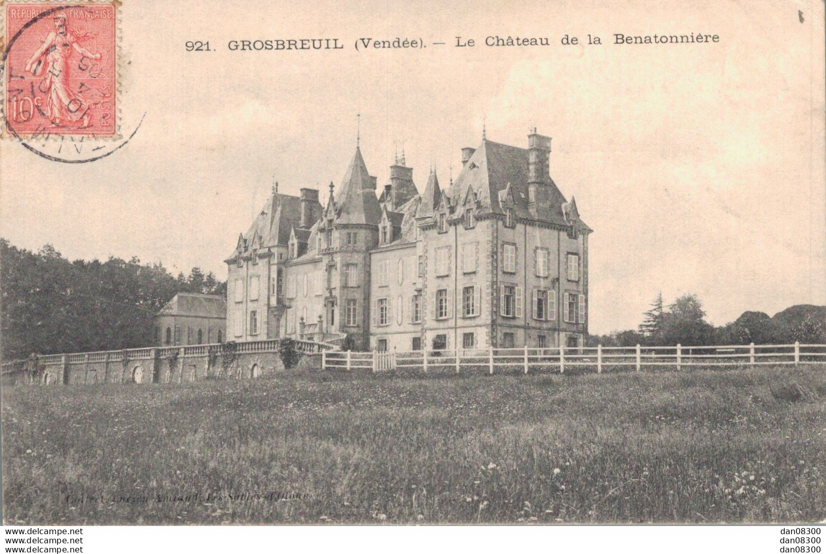 85 GROSBREUIL LE CHATEAU DE LA BENATONNIERE - Sonstige & Ohne Zuordnung