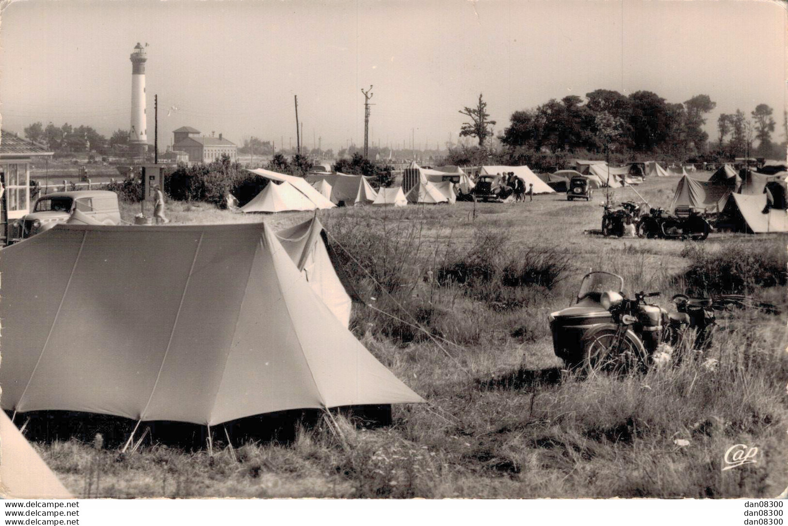 14 RIVA BELLA LE CAMPING CPSM MOTO AVEC SIDE CAR VOITURES 203 JUVA - Riva Bella