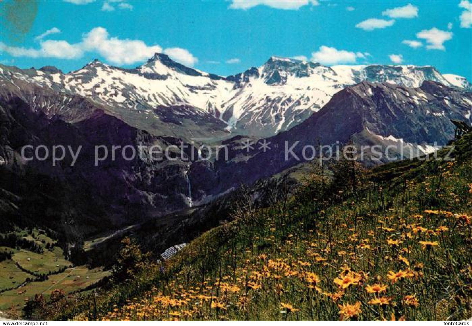 13060827 Adelboden Am Schwandfeldspitz Mit Engstligenalp Und Engstligenfaelle Ad - Sonstige & Ohne Zuordnung