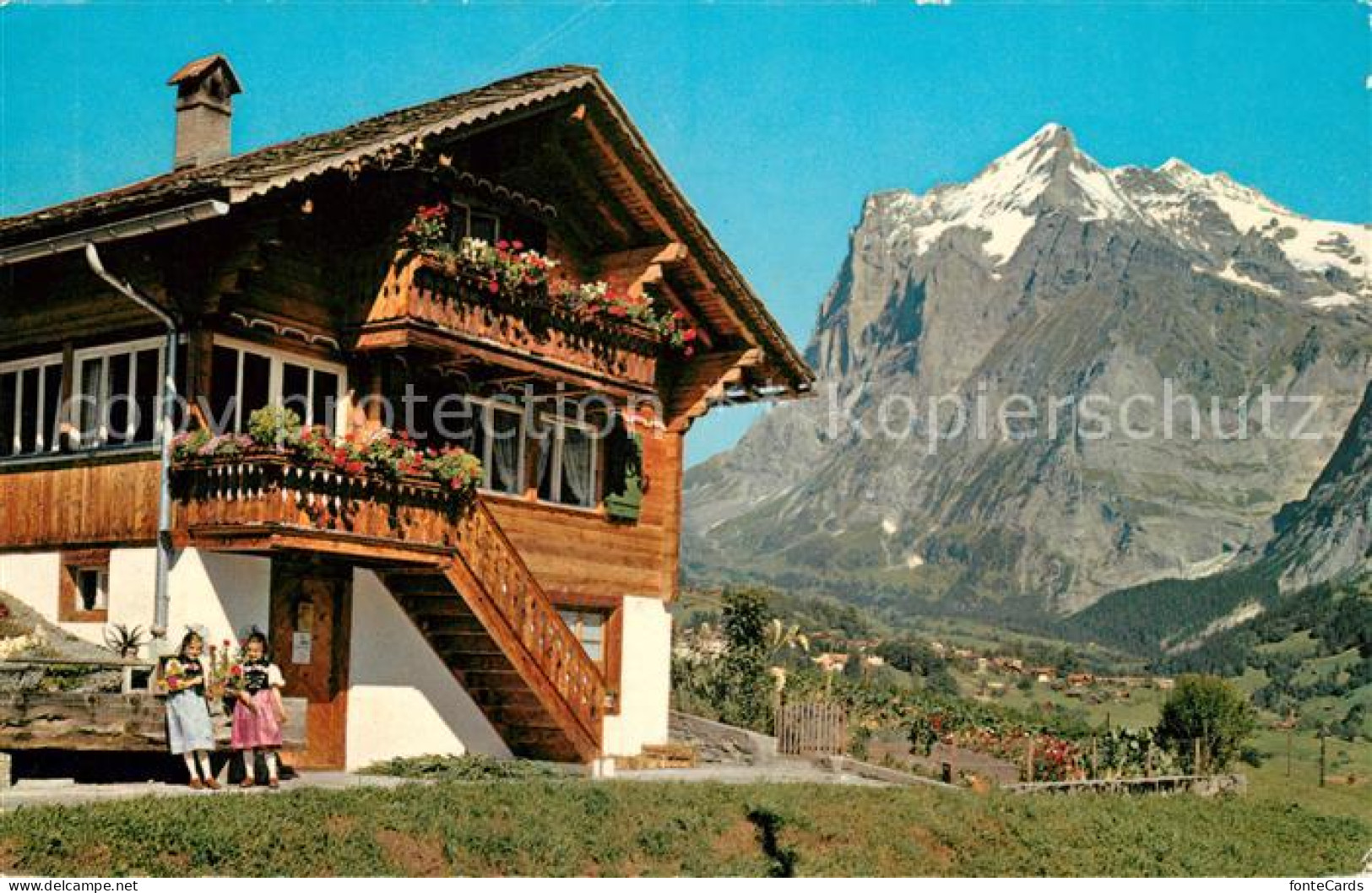 13060727 Grindelwald Gasthof Mit Wetterhorn Grindelwald - Other & Unclassified