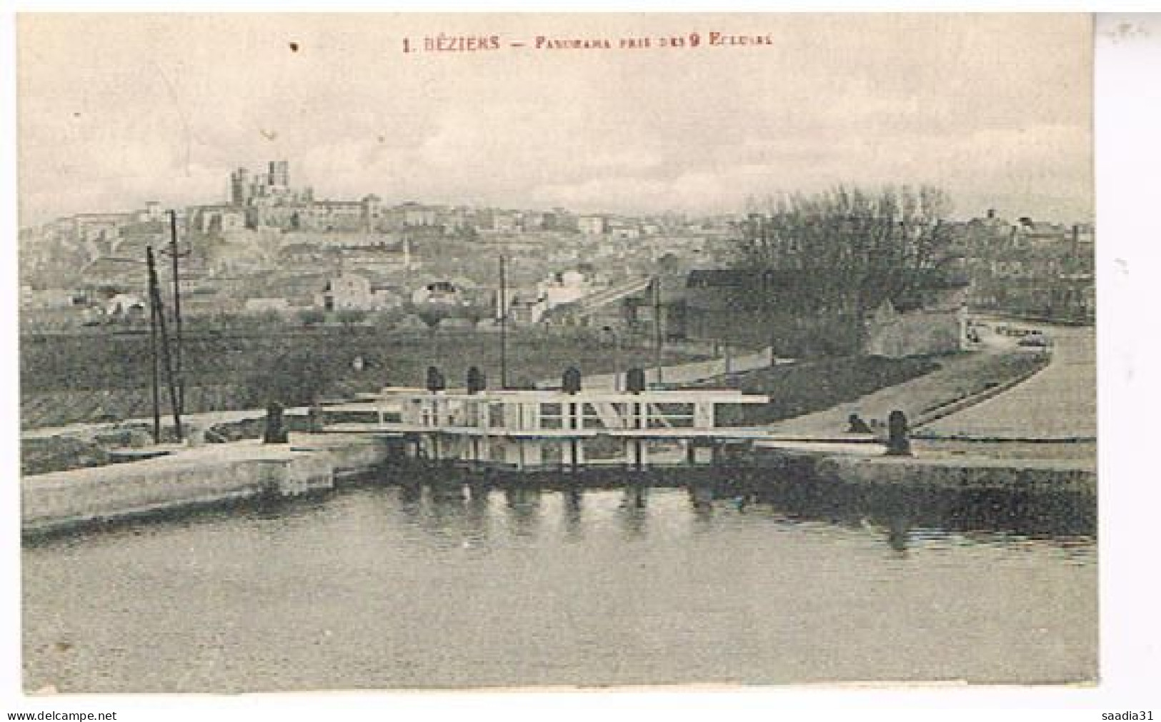 34 BEZIERS PANORAMA PRIS DES 9 ECLUSES - Beziers