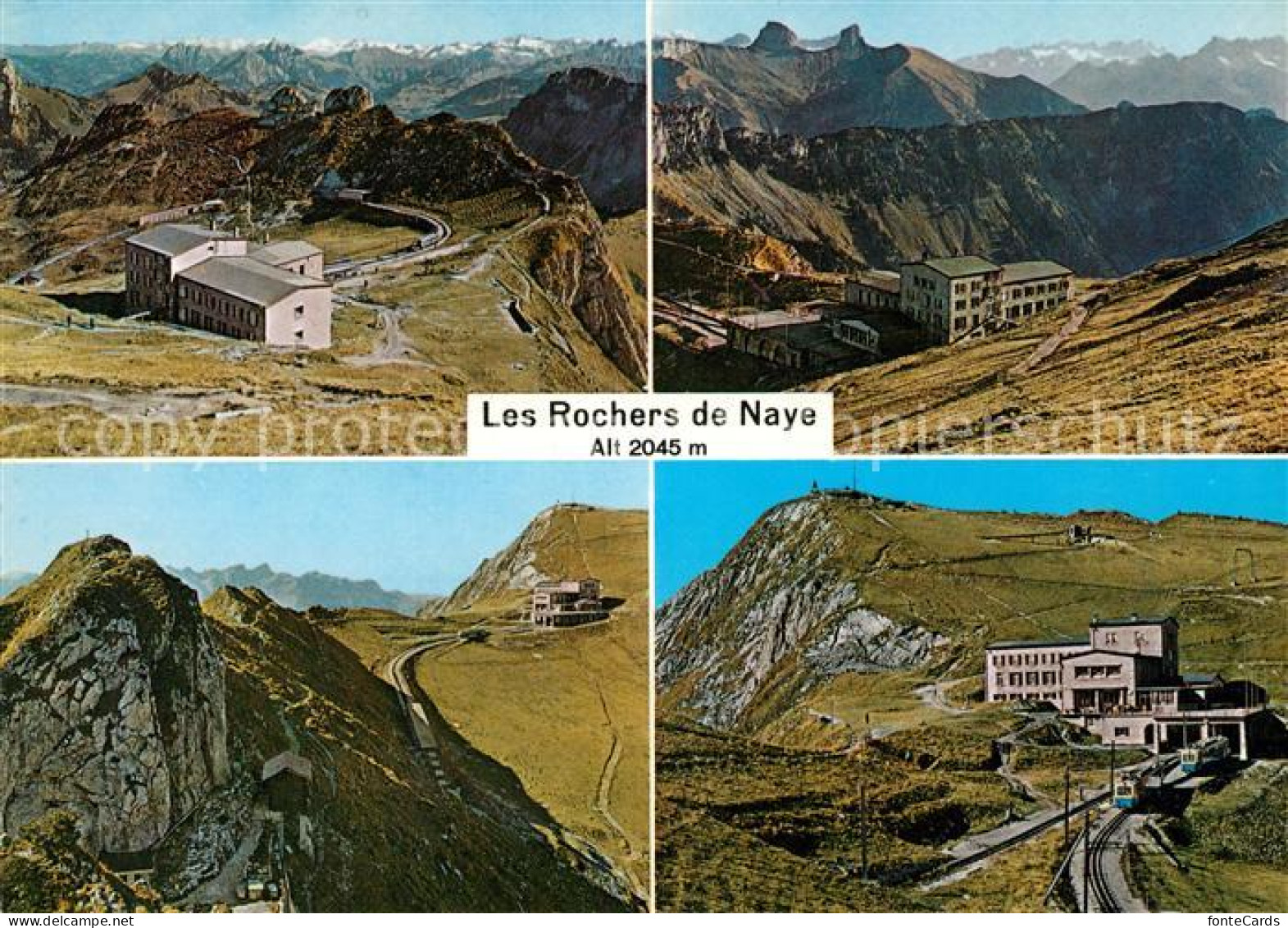 13060119 Rochers De Naye Hotel Des Rochers De Naye Fliegeraufnahmen Rochers De N - Andere & Zonder Classificatie