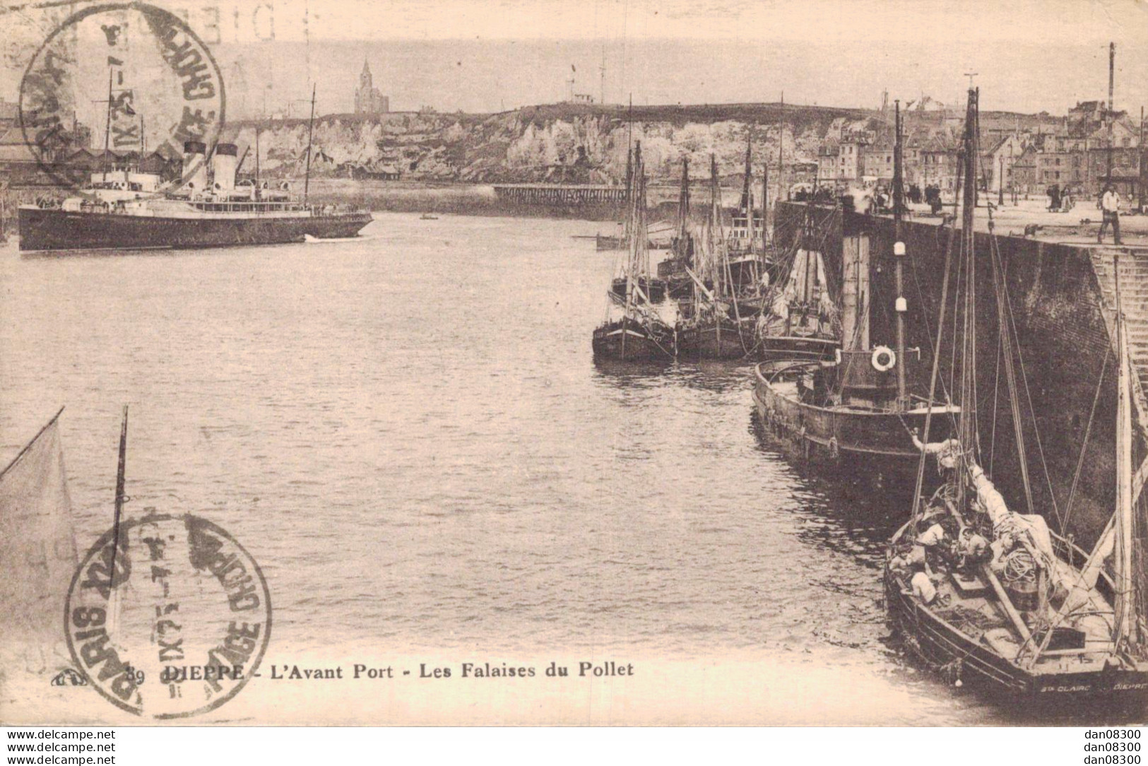 76 DIEPPE L'AVANT PORT LES FALAISES DU POLLET - Dieppe