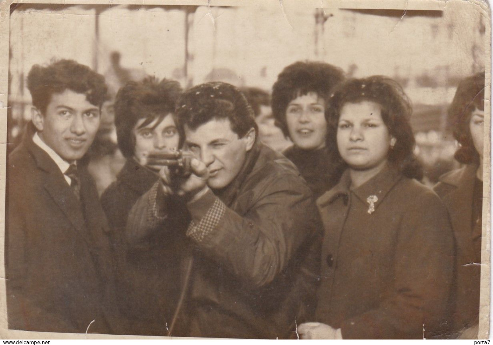 LUNA PARK TIRO A SEGNO - FOTO FLASH - TIR A LA CARABINE  - FOTO  ORIGINALE - Anonyme Personen